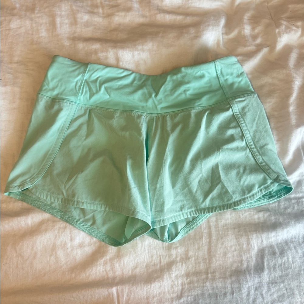 Lululemon Run Times Short Mint Green